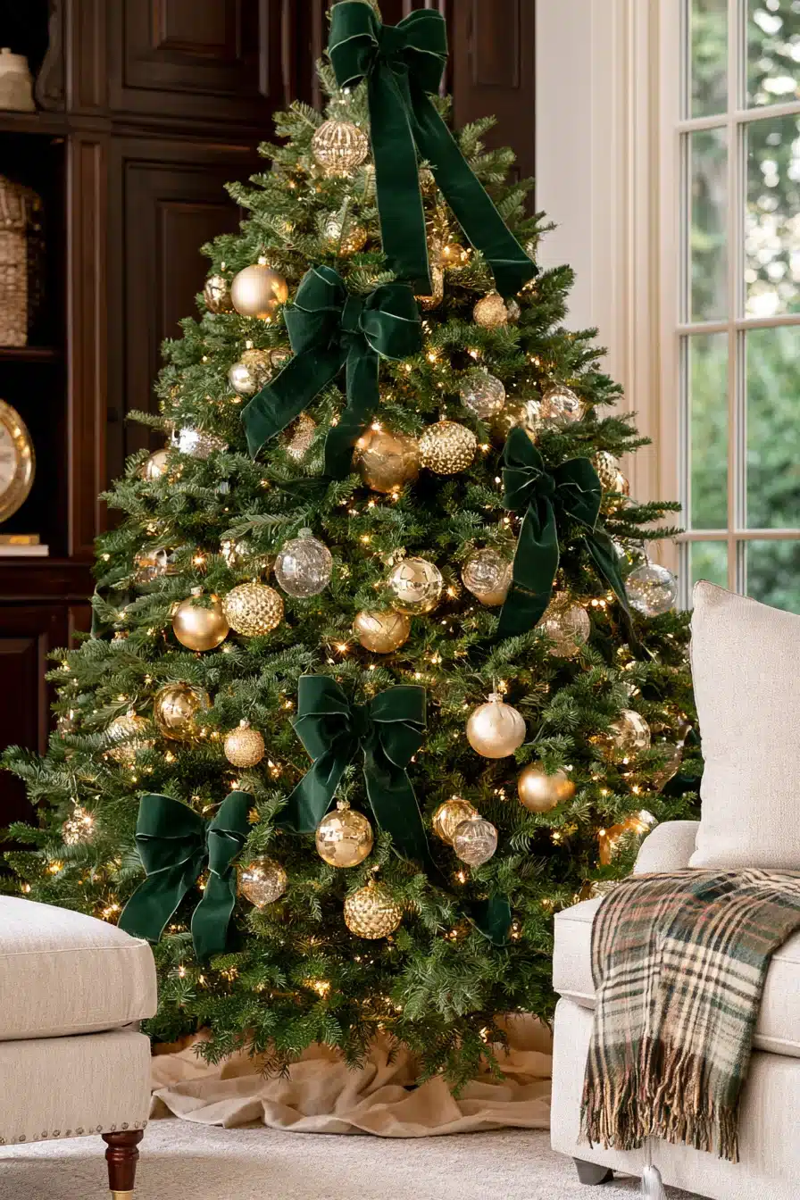 27 Elegant Gold Christmas Tree Ideas to Make Your Holiday Home Sparkle