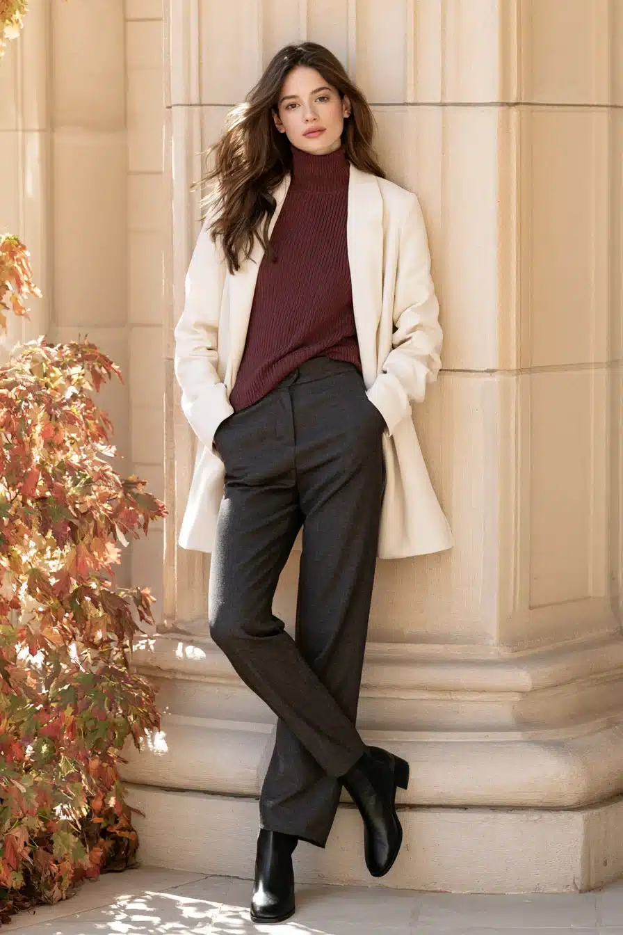27 Stylish Comfy Fall Outfits With Soft Layers and Warm Colors