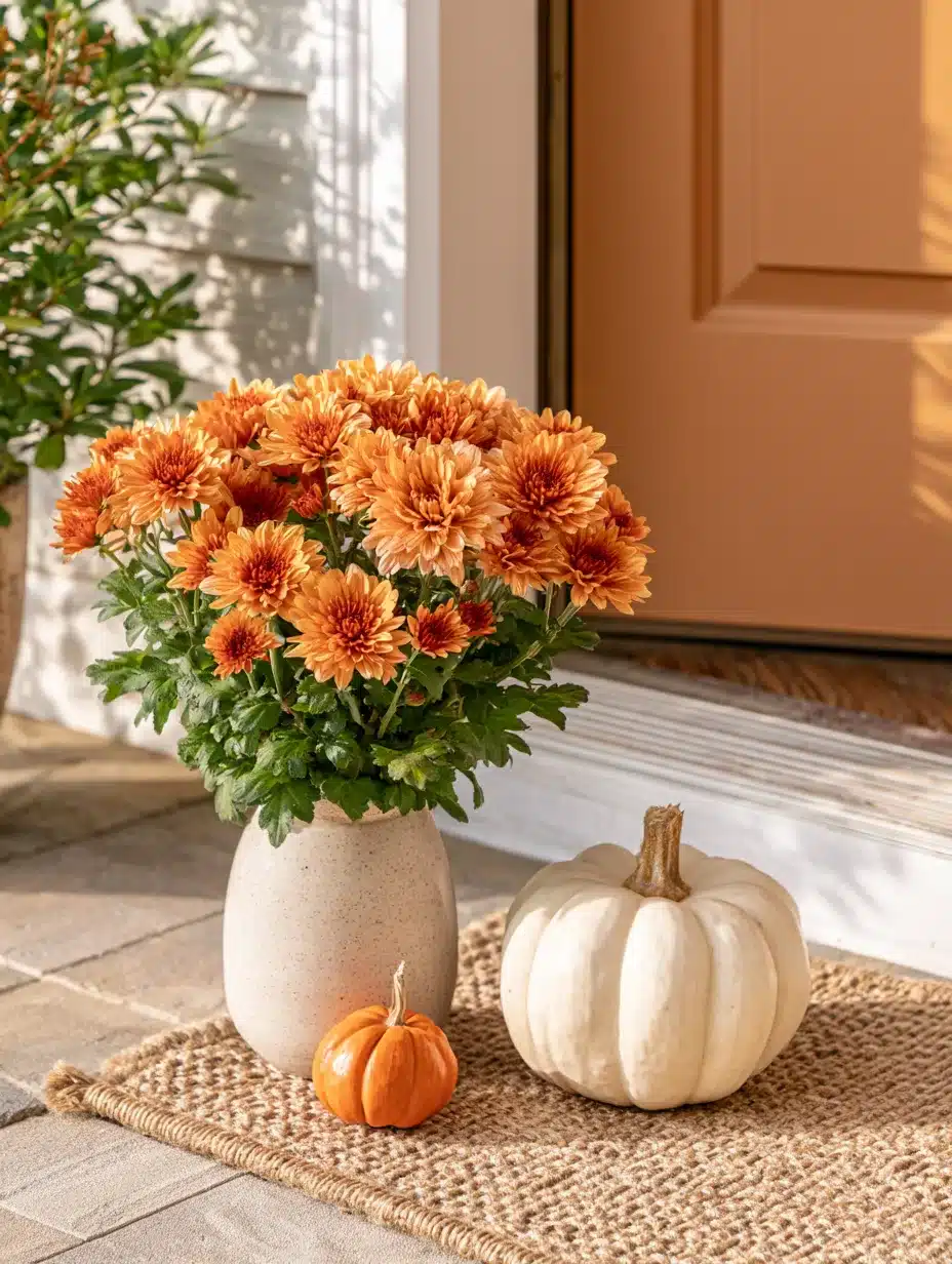 27 Beautiful Mums Front Porch Ideas for a Colorful Autumn Welcome