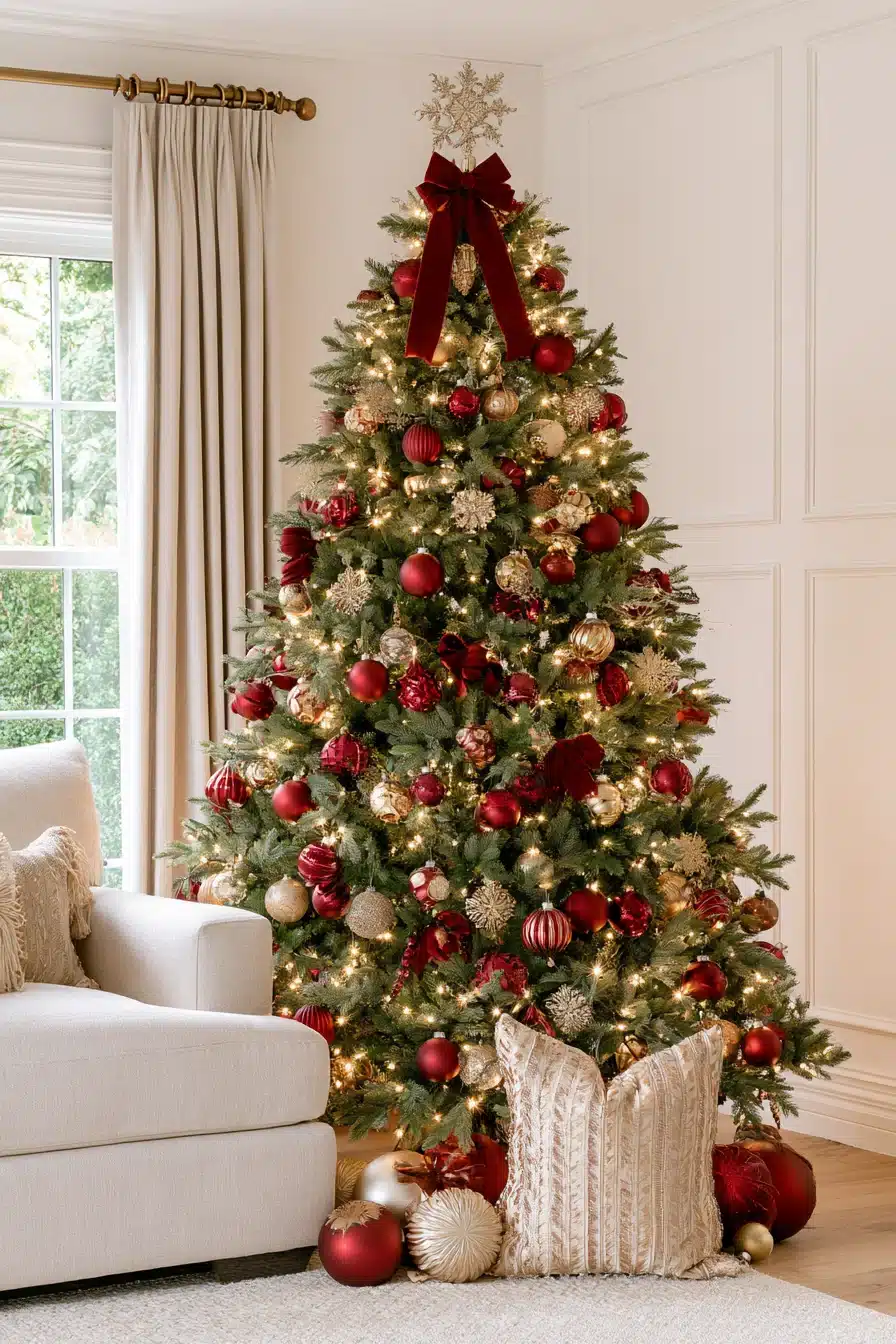 27 Traditional Christmas Tree Ideas for a Warm and Timeless Holiday Home