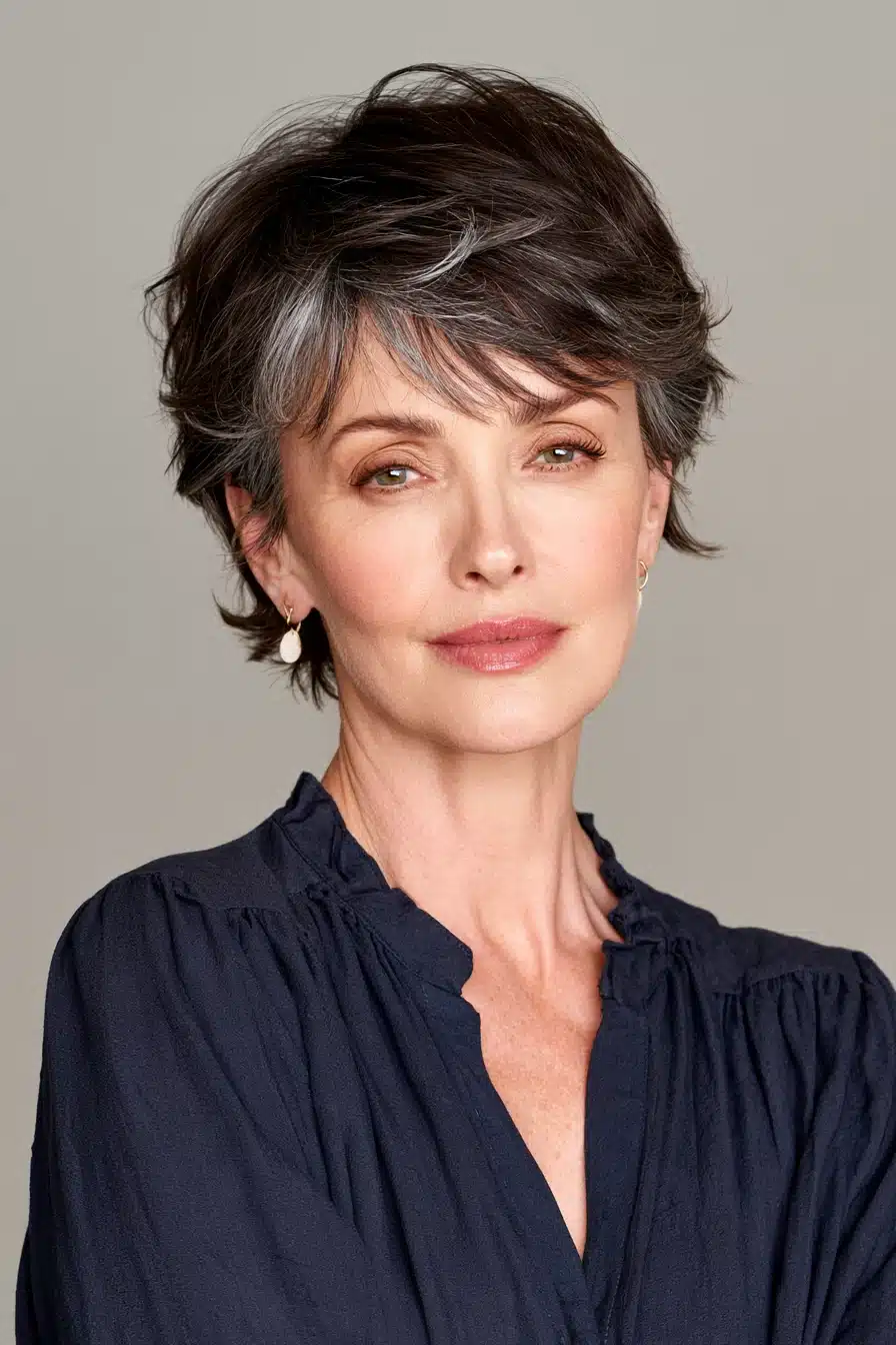 27 Beautiful Grey Blending Ideas for Dark Hair That Embrace Your Silver Strands