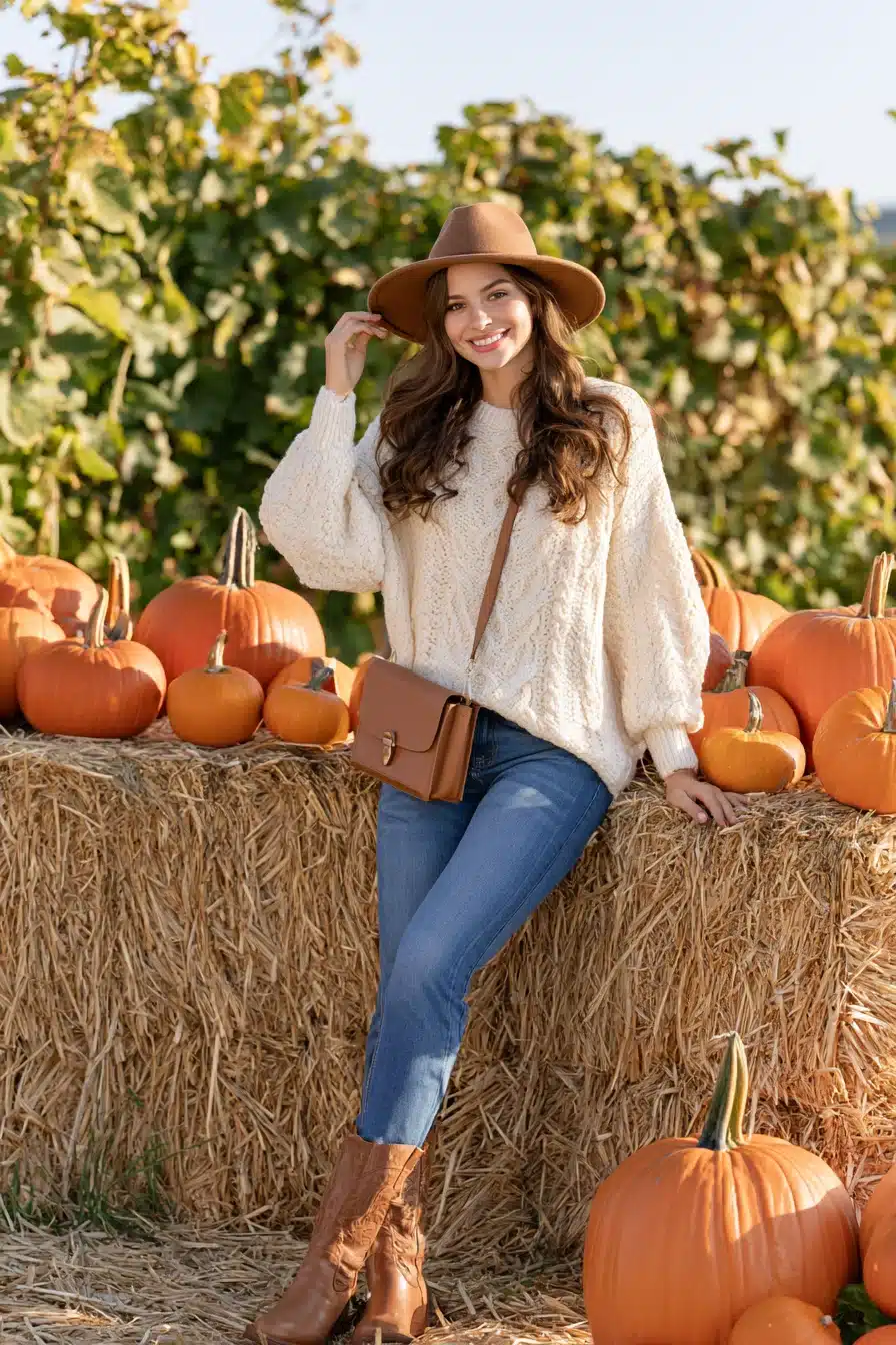 27 Cute Pumpkin Patch Outfit Ideas for a Perfect Fall Day