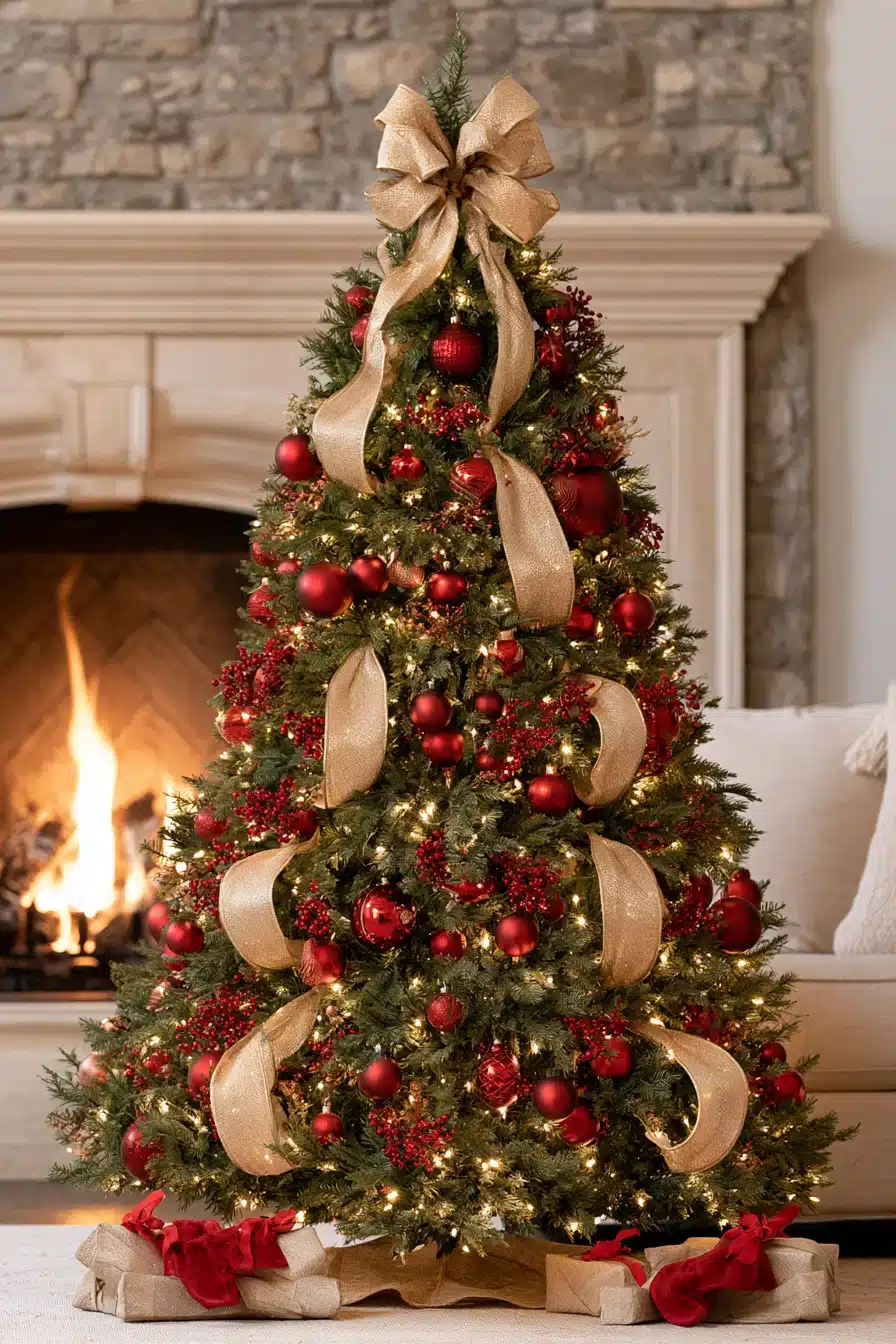 27 Traditional Christmas Tree Ideas for a Warm and Timeless Holiday Home