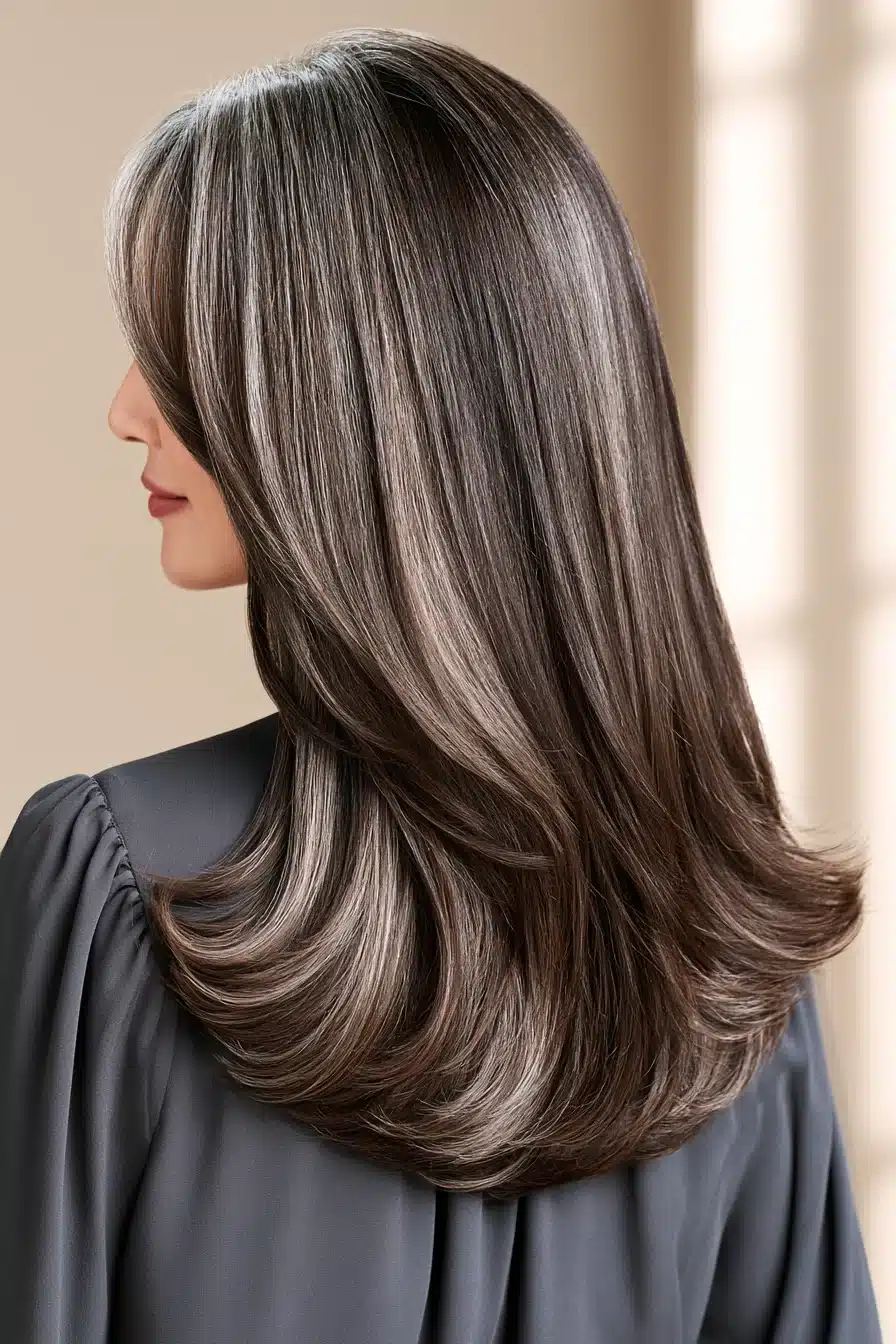 27 Beautiful Grey Blending Ideas for Dark Hair That Embrace Your Silver Strands