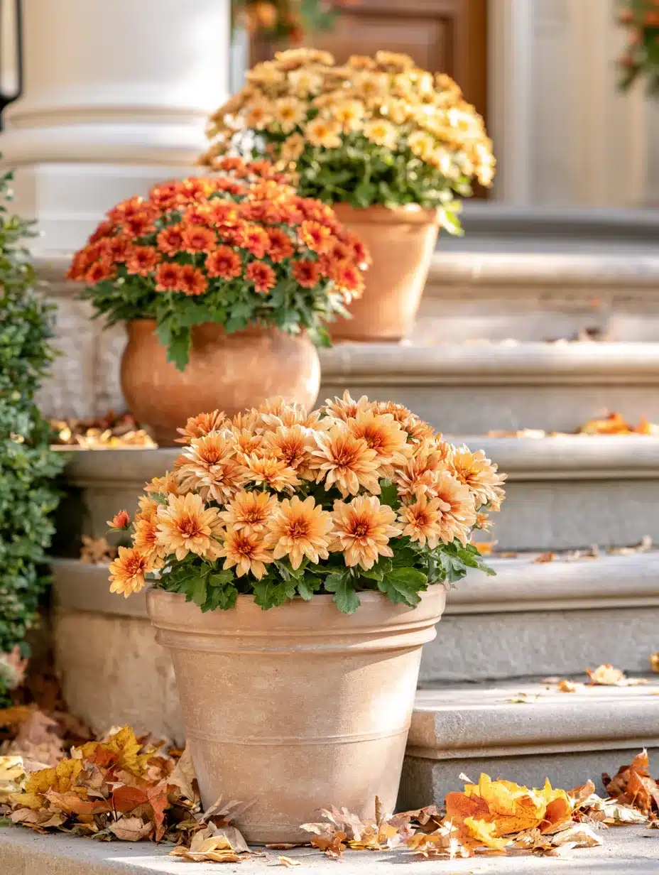 27 Beautiful Mums Front Porch Ideas for a Colorful Autumn Welcome