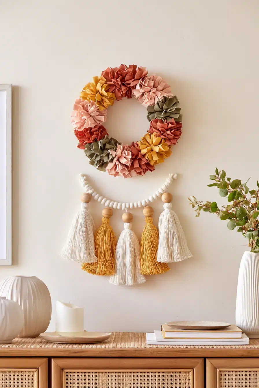27 Charming Rag Wreaths to Add Cozy Color to Your Front Door