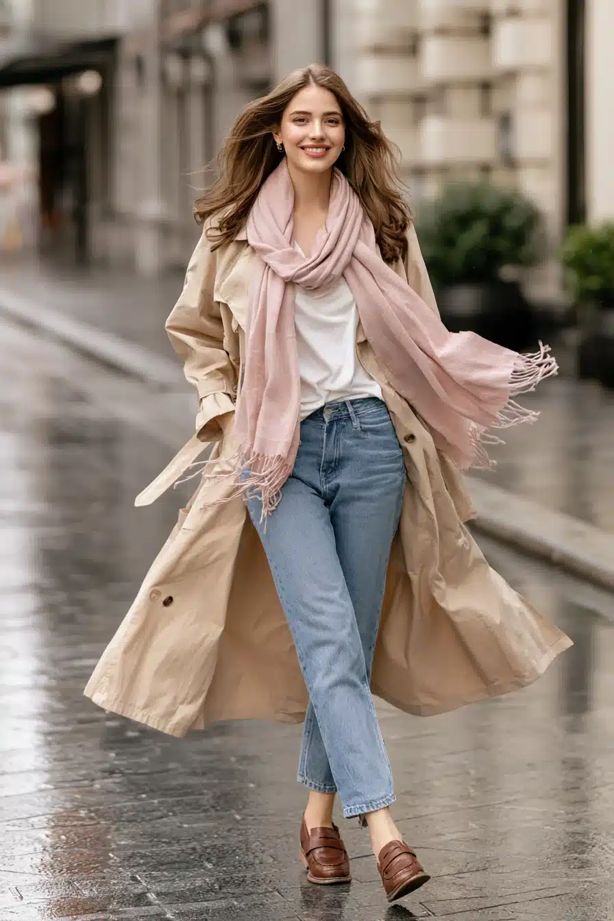 27 Pink Scarf Outfit Ideas to Brighten Your Cozy Everyday Style