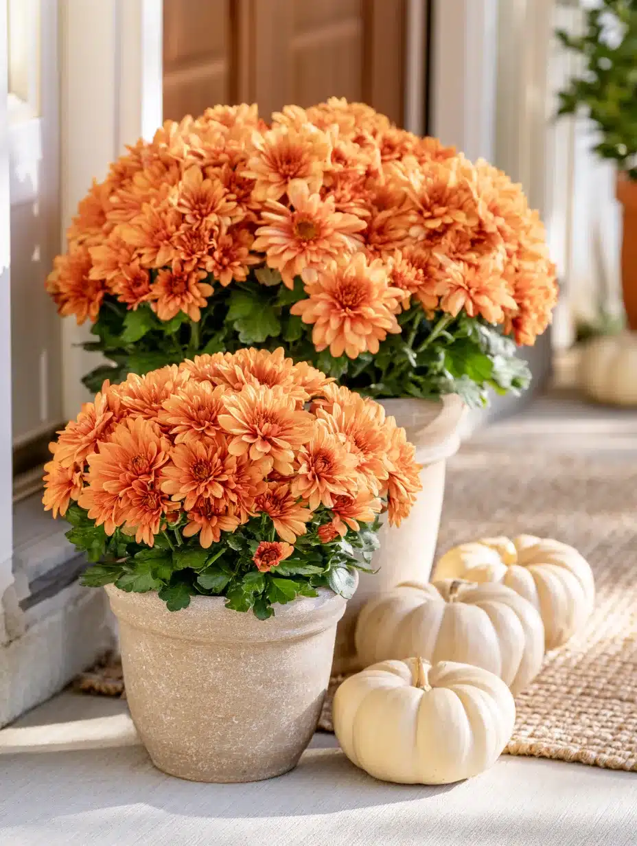 27 Beautiful Mums Front Porch Ideas for a Colorful Autumn Welcome