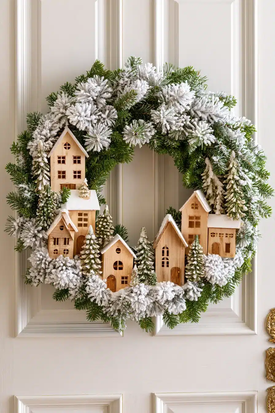 27 Beautiful Winter Wreaths for Front Door Decor That Feels Cozy and Welcoming