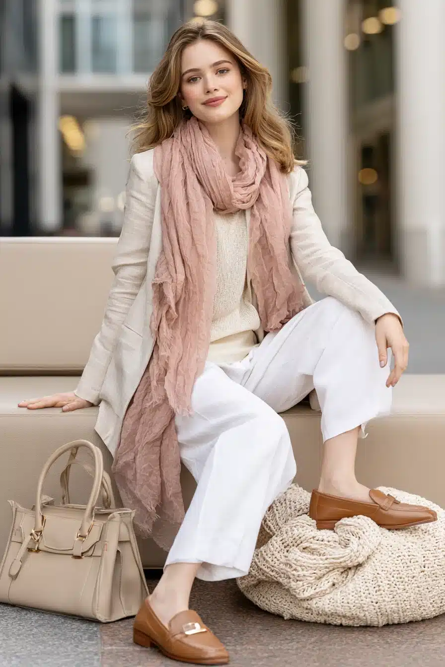 27 Pink Scarf Outfit Ideas to Brighten Your Cozy Everyday Style