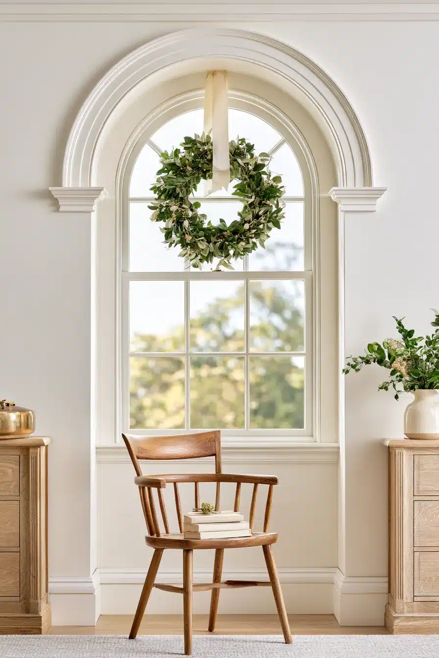 27 Beautiful Wreaths on Windows Ideas for a Cozy and Festive Home