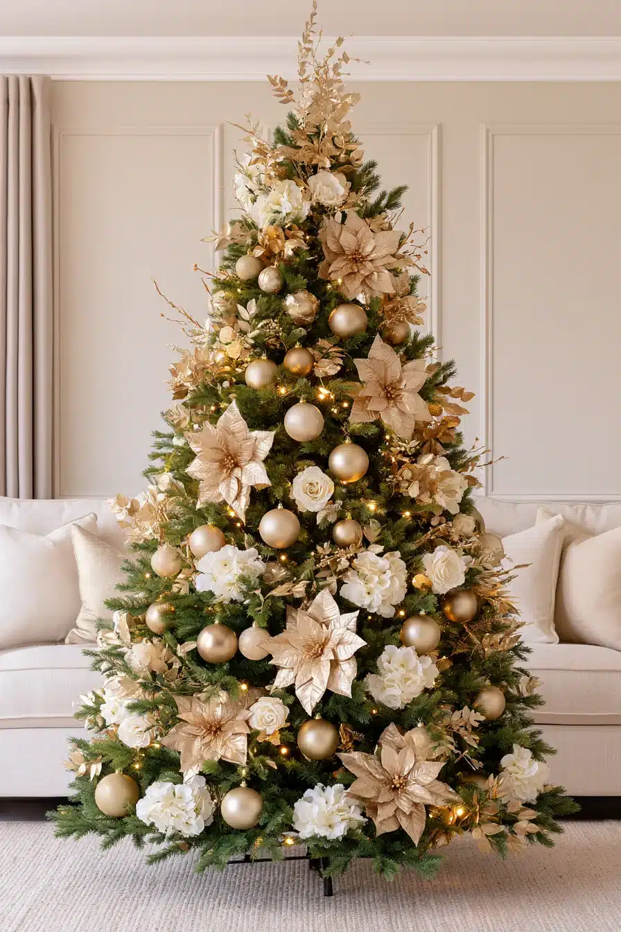 27 Elegant Gold Christmas Tree Ideas to Make Your Holiday Home Sparkle