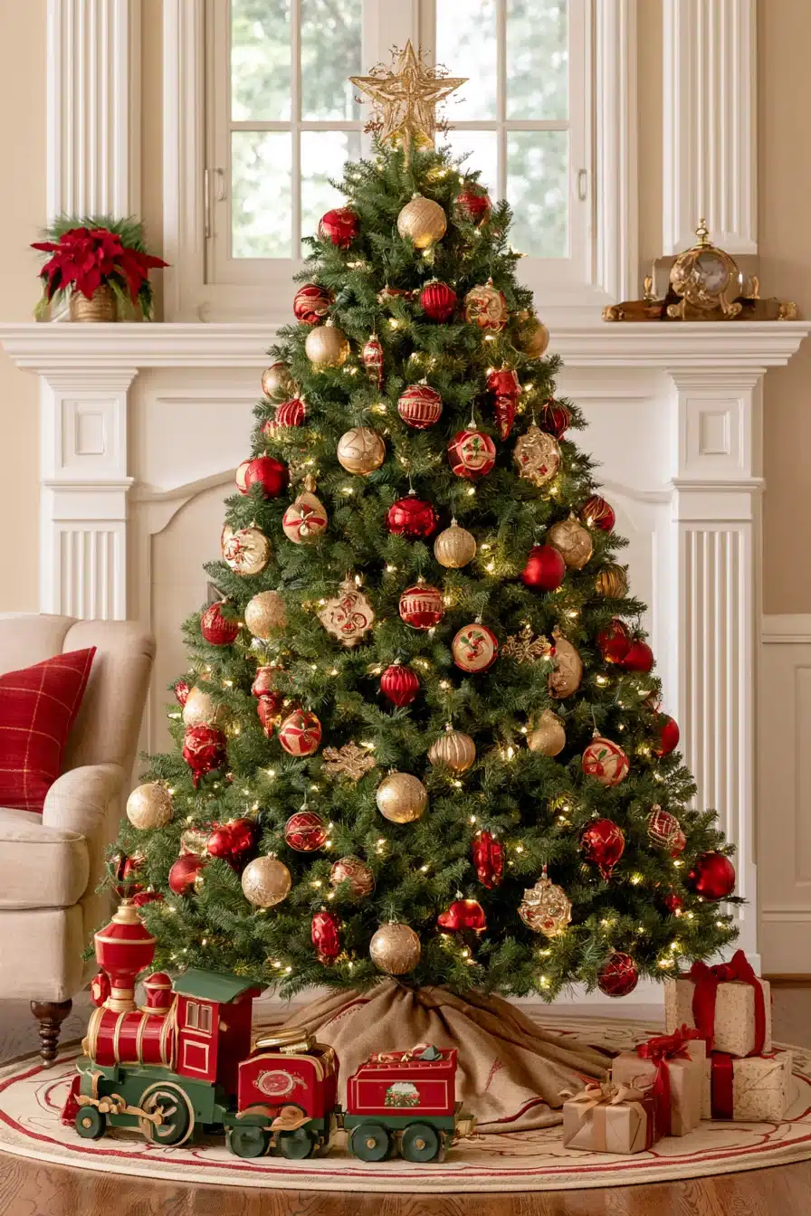 27 Traditional Christmas Tree Ideas for a Warm and Timeless Holiday Home