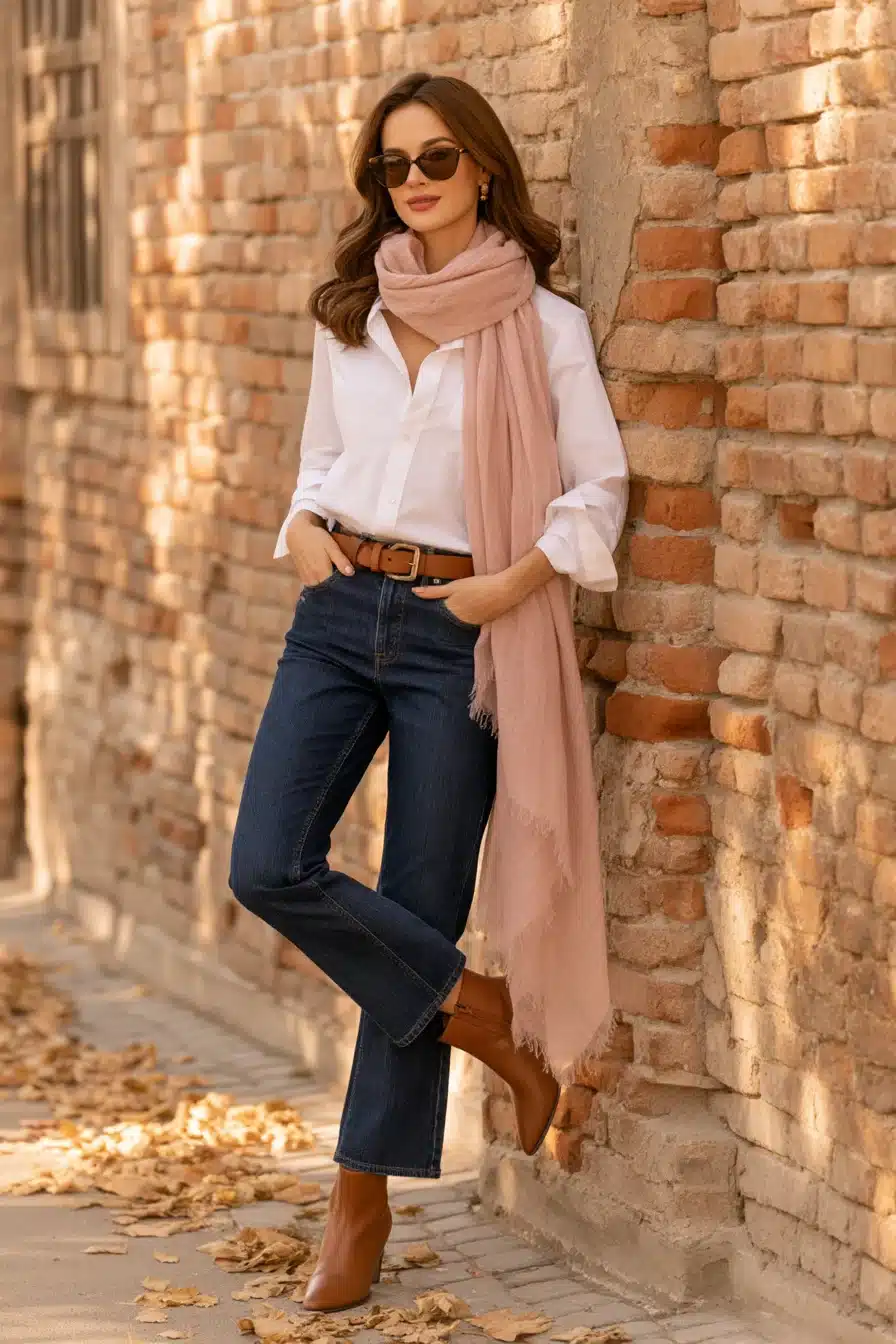 27 Pink Scarf Outfit Ideas to Brighten Your Cozy Everyday Style