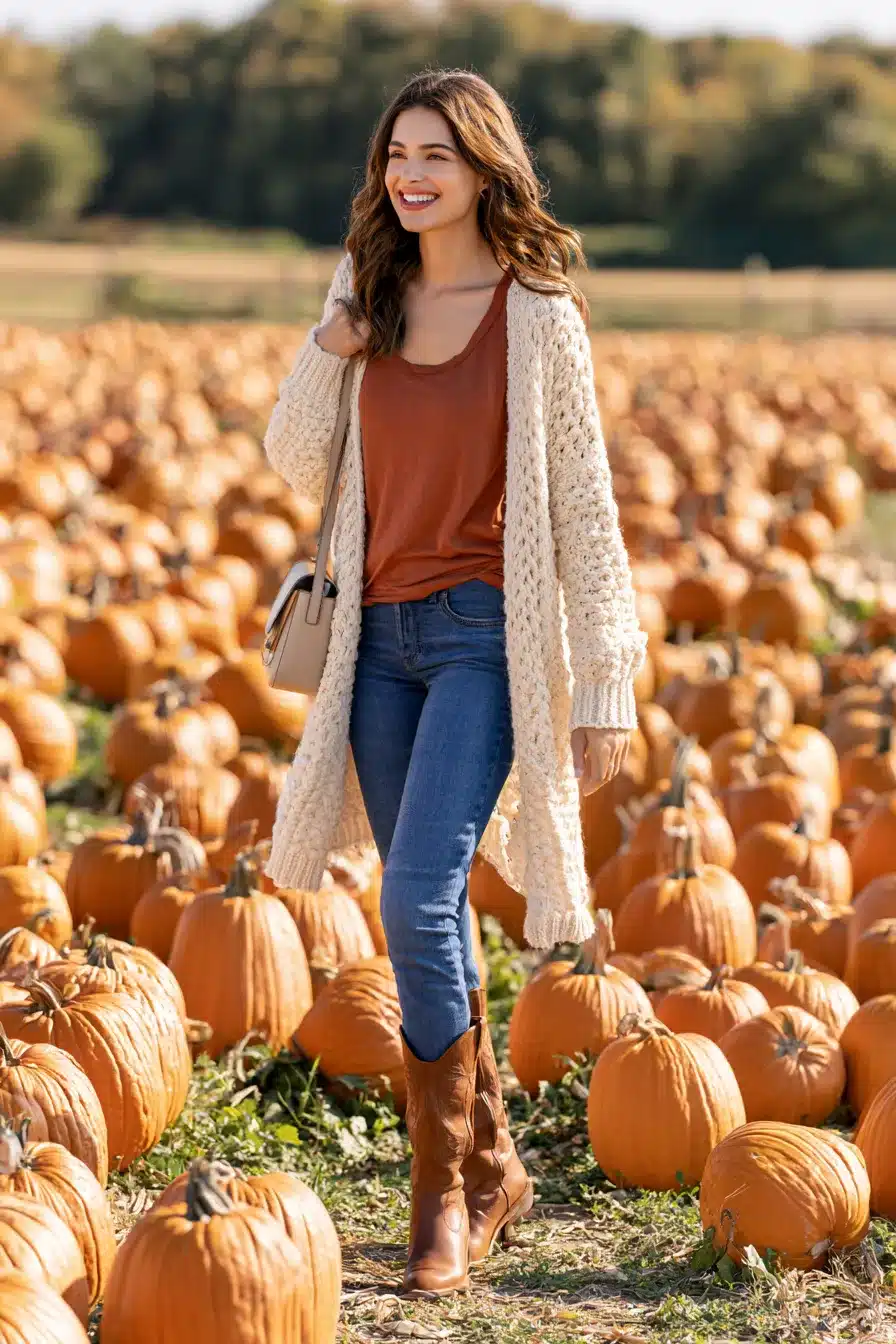 27 Cute Pumpkin Patch Outfit Ideas for a Perfect Fall Day