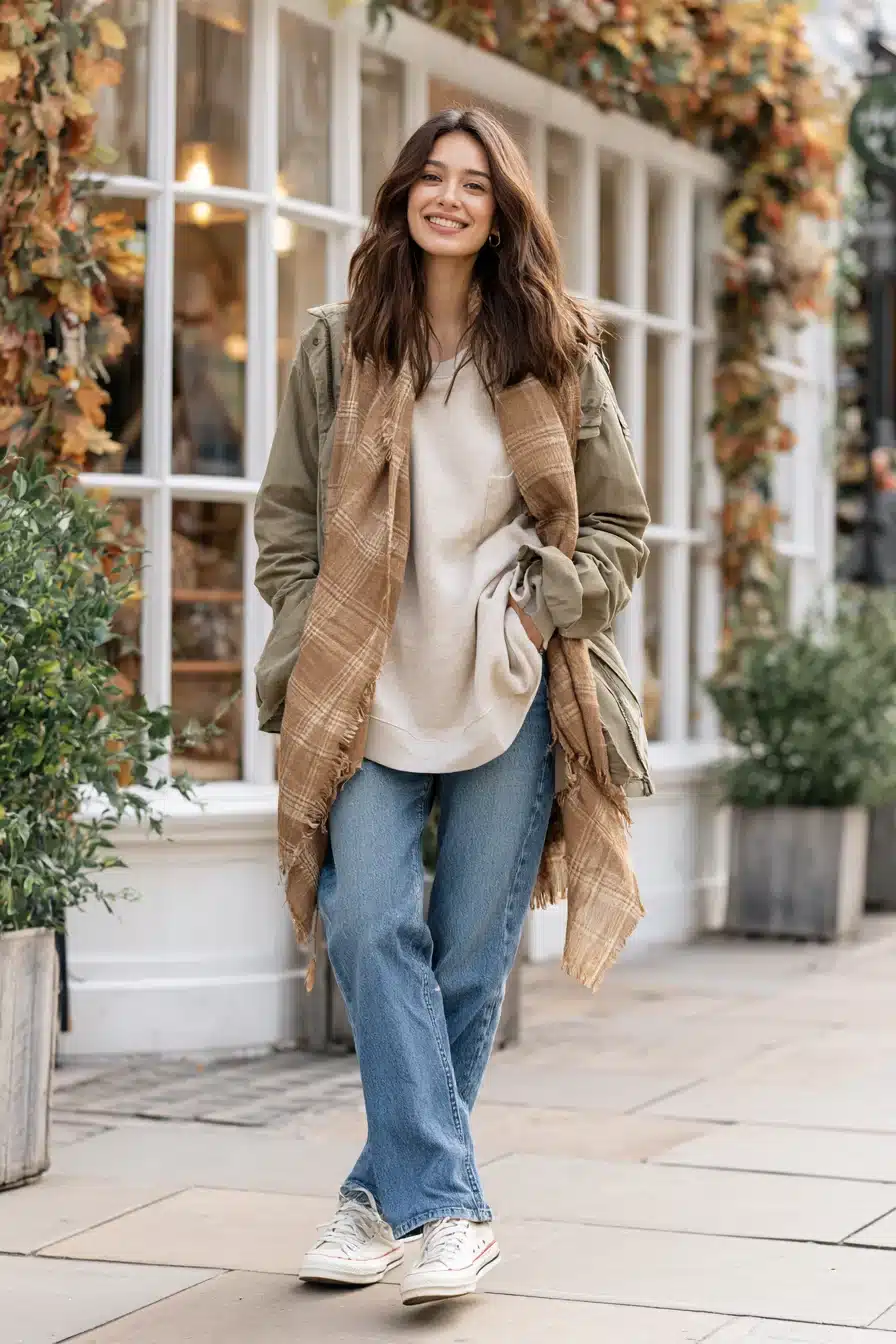 27 Stylish Comfy Fall Outfits With Soft Layers and Warm Colors