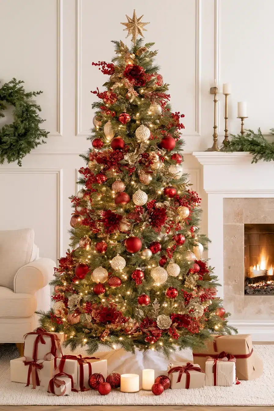 27 Traditional Christmas Tree Ideas for a Warm and Timeless Holiday Home