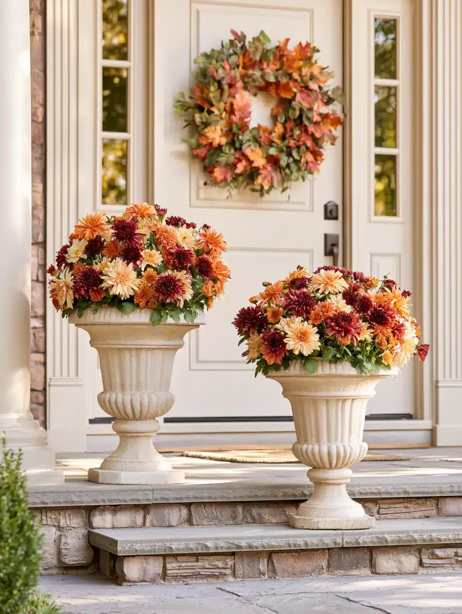 27 Beautiful Mums Front Porch Ideas for a Colorful Autumn Welcome
