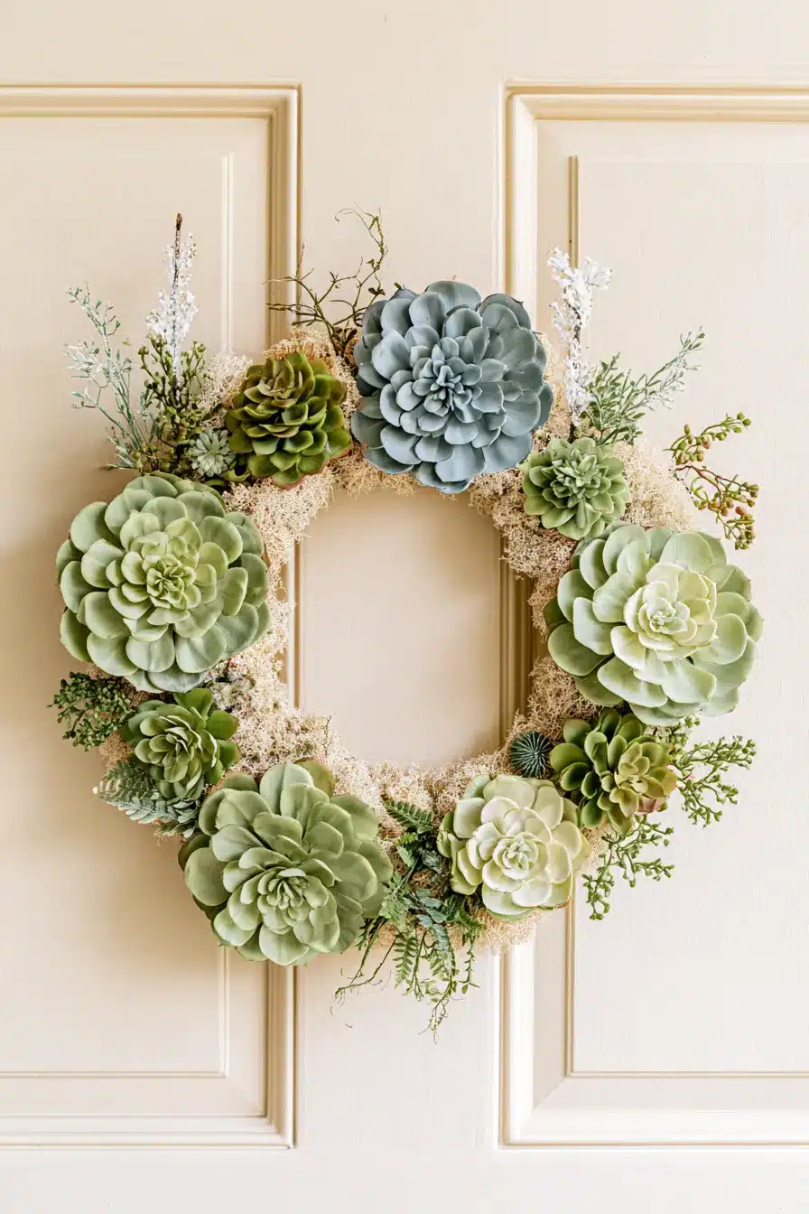 27 Beautiful Winter Wreaths for Front Door Decor That Feels Cozy and Welcoming