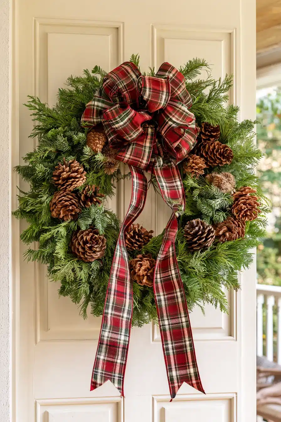 27 Beautiful Winter Wreaths for Front Door Decor That Feels Cozy and Welcoming
