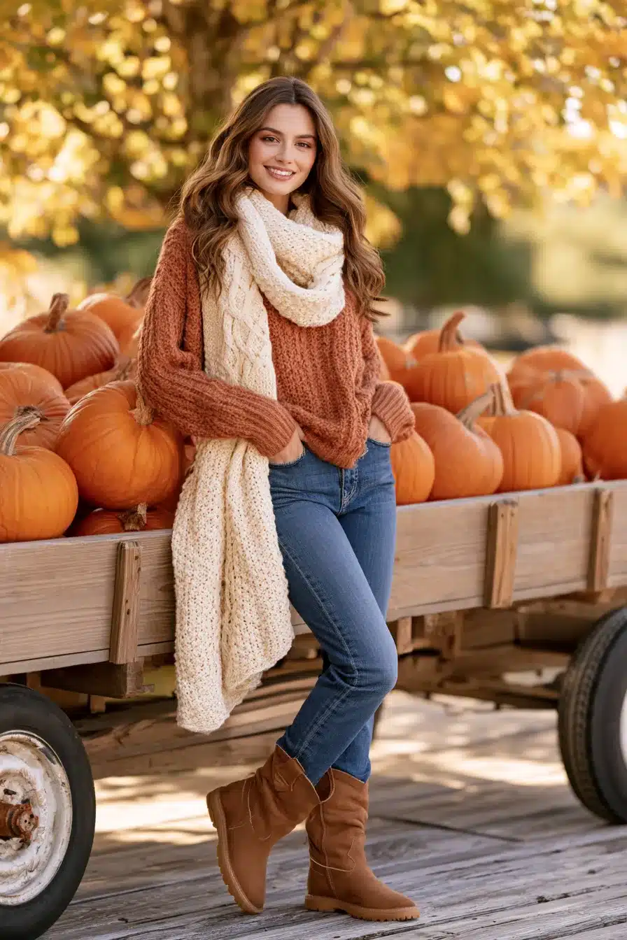 27 Cute Pumpkin Patch Outfit Ideas for a Perfect Fall Day