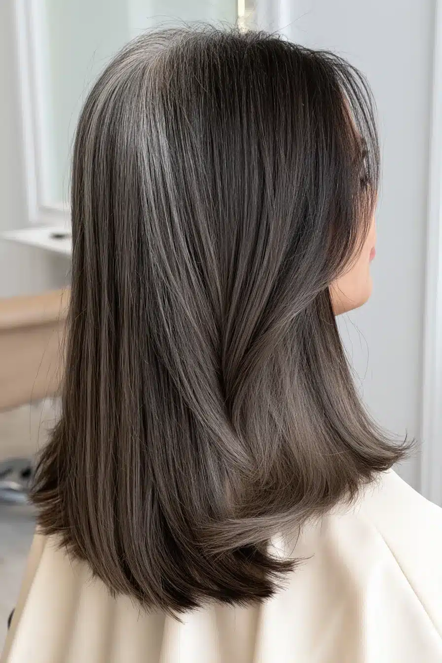 27 Beautiful Grey Blending Ideas for Dark Hair That Embrace Your Silver Strands