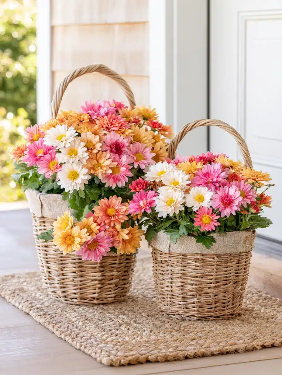 27 Beautiful Mums Front Porch Ideas for a Colorful Autumn Welcome