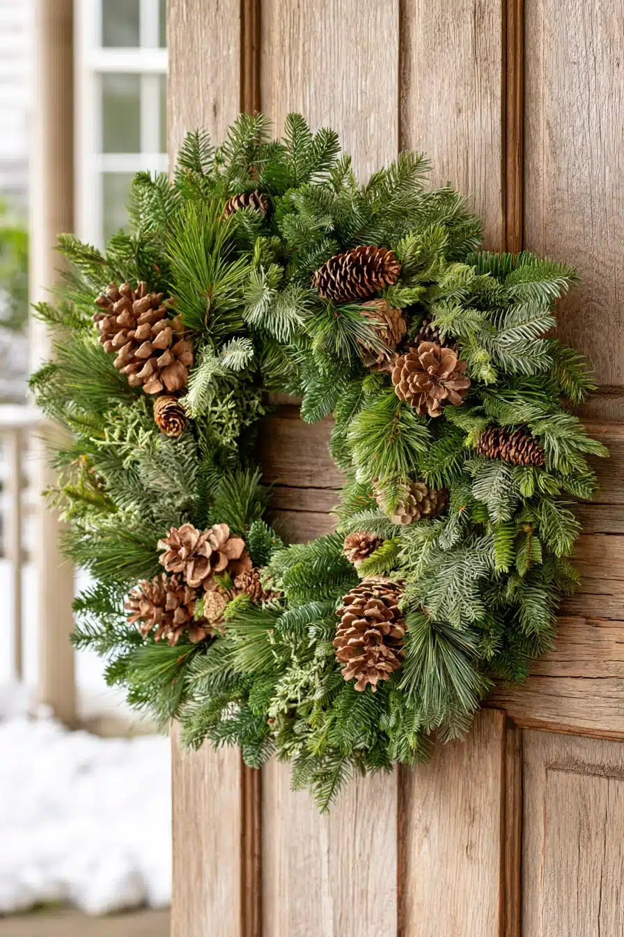 27 Beautiful Winter Wreaths for Front Door Decor That Feels Cozy and Welcoming