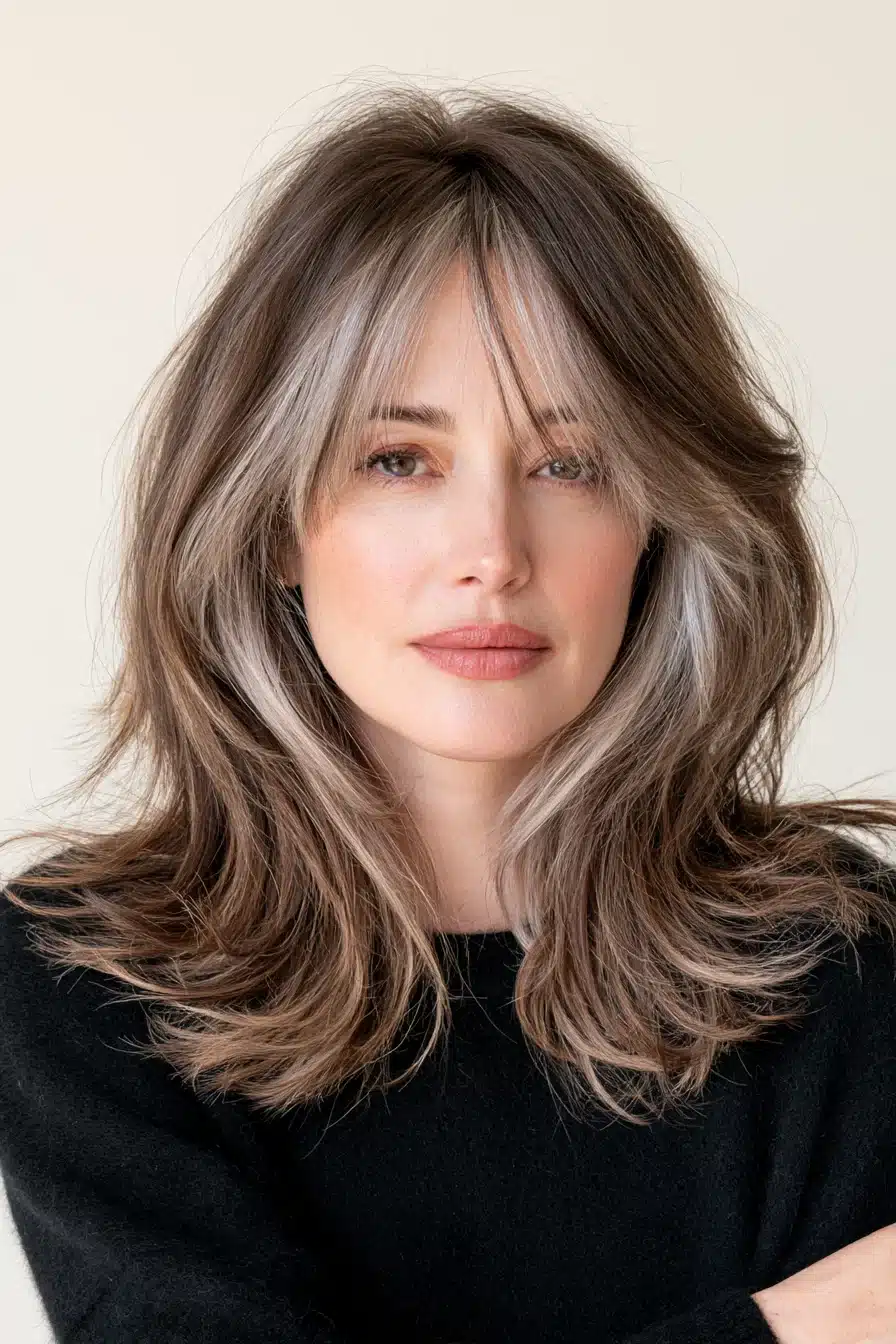 27 Beautiful Grey Blending Ideas for Dark Hair That Embrace Your Silver Strands