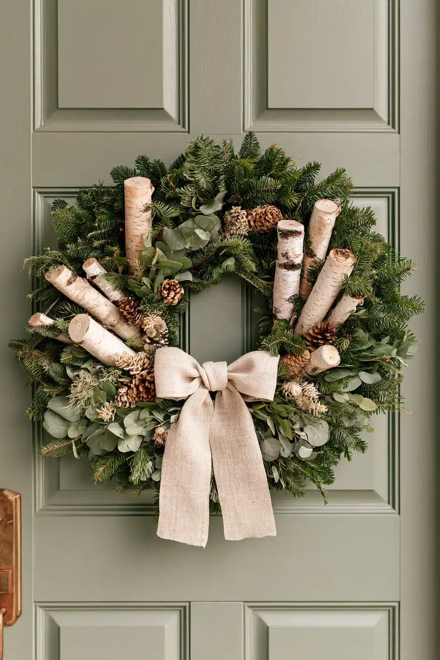 27 Beautiful Winter Wreaths for Front Door Decor That Feels Cozy and Welcoming