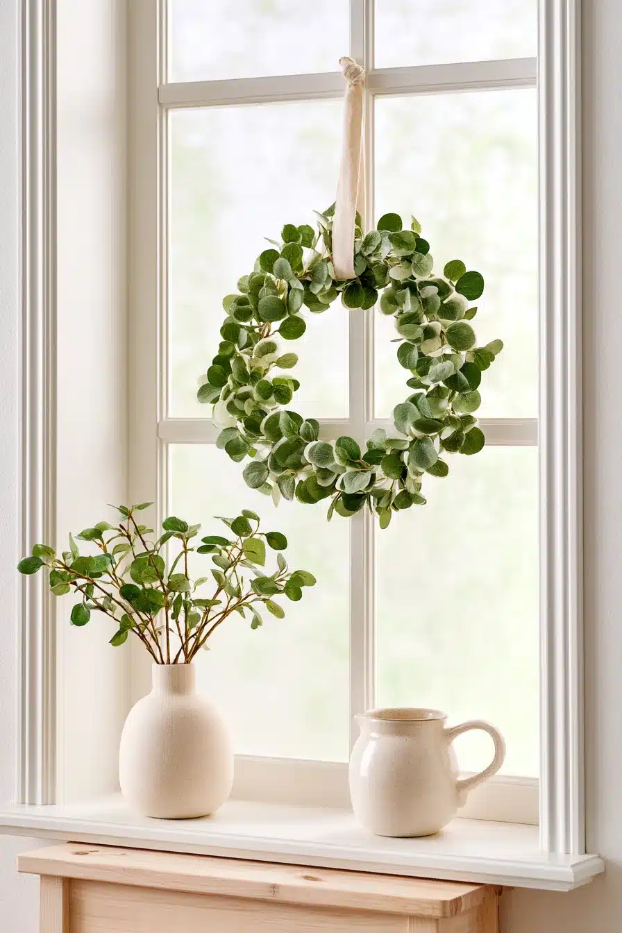 27 Beautiful Wreaths on Windows Ideas for a Cozy and Festive Home