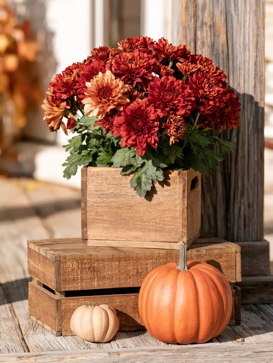 27 Beautiful Mums Front Porch Ideas for a Colorful Autumn Welcome