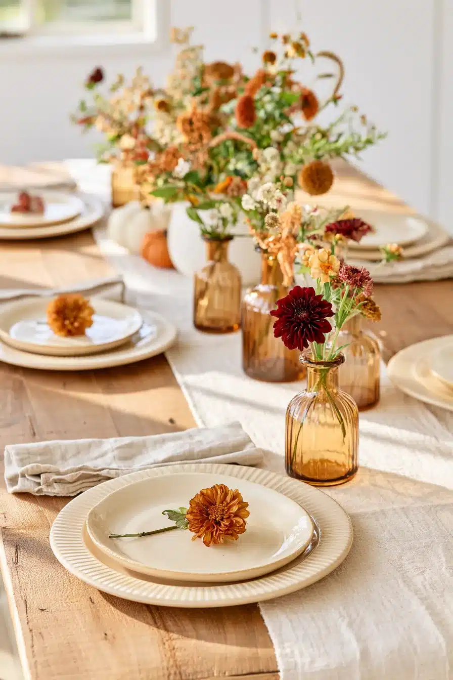 27 Easy Thanksgiving Tablescapes for a Cozy and Beautiful Holiday Gathering