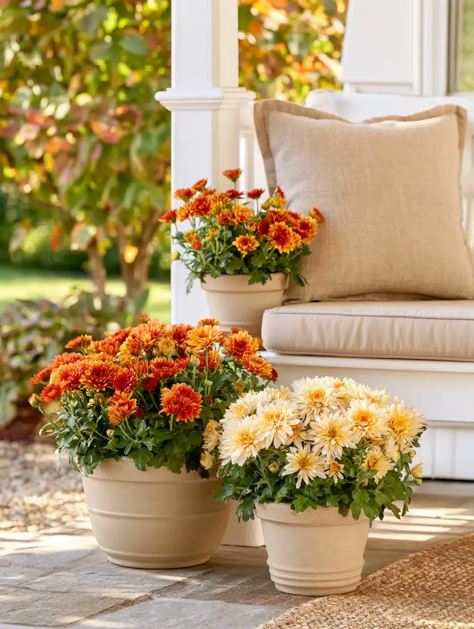 27 Beautiful Mums Front Porch Ideas for a Colorful Autumn Welcome