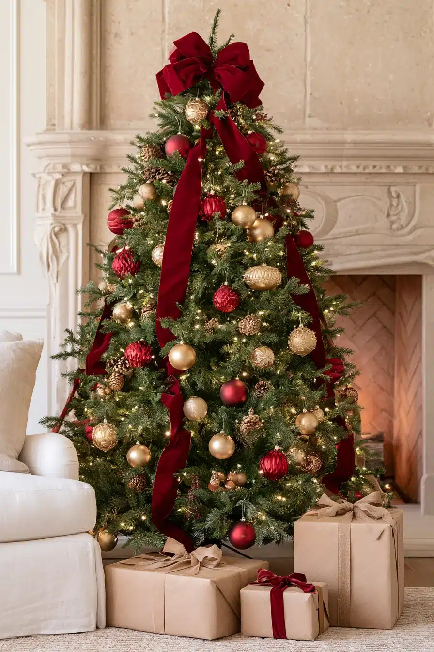 27 Traditional Christmas Tree Ideas for a Warm and Timeless Holiday Home