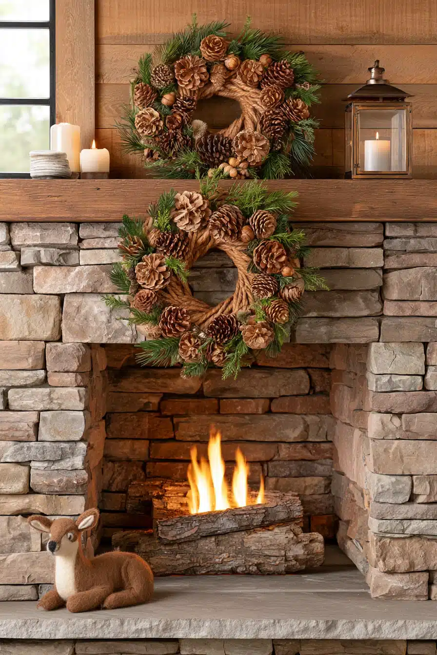 27 Cozy Christmas Yarn Wreaths to Make Your Front Door Feel Festive