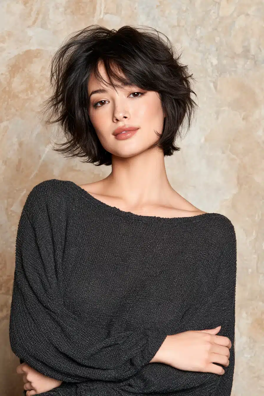 27 Chic Dark Feminine Short Hair Ideas With Mysterious Charm
