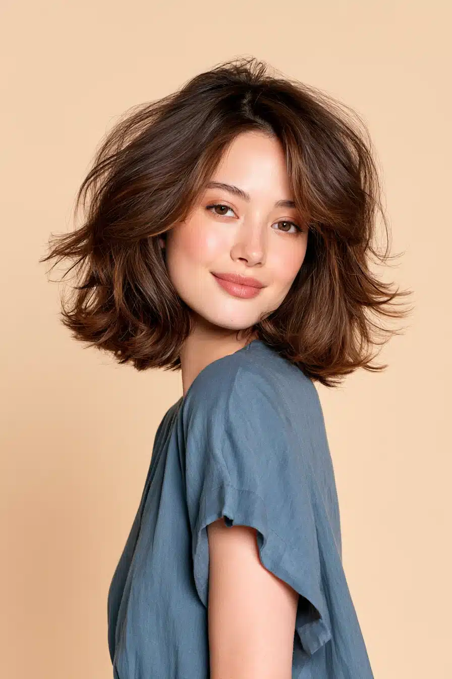 27 Flattering Round Face Hairstyle Ideas to Refresh Your Look
