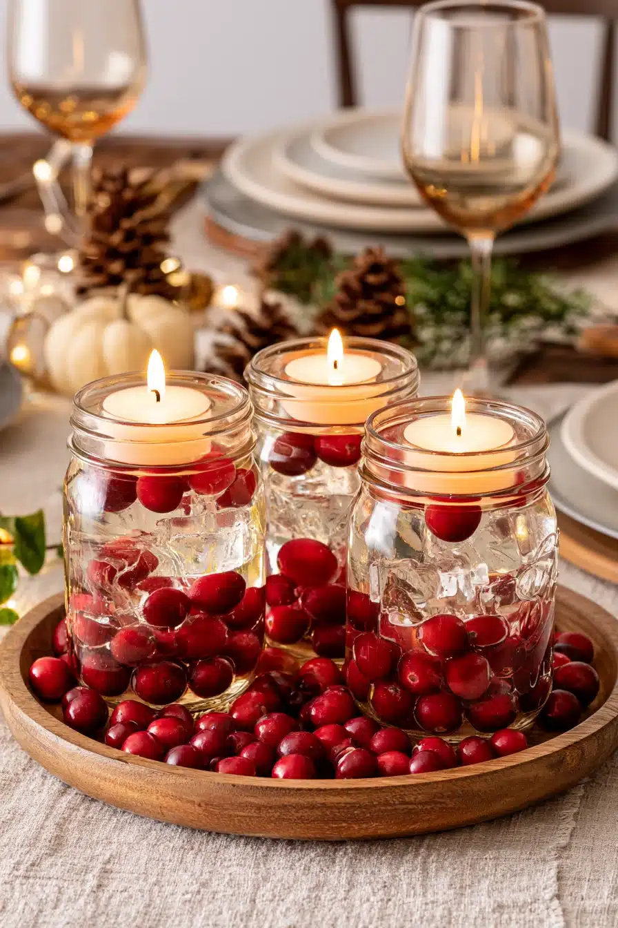 27 Charming Fall Mason Jar Centerpieces That Make Your Home Feel Cozy