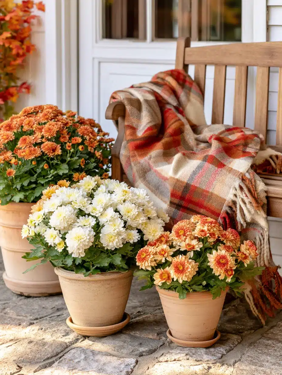 27 Beautiful Mums Front Porch Ideas for a Colorful Autumn Welcome